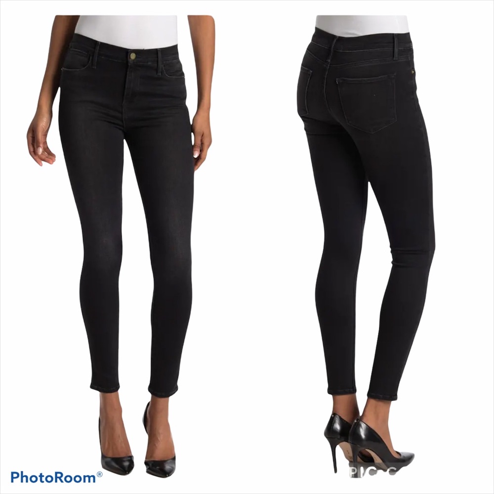 GUC Frame Black Preston High Rise Skinny Jeans